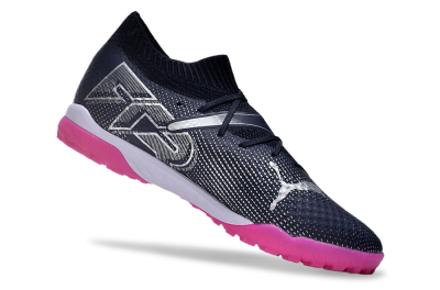 Men's Puma Future Ultimate TF Artificial Turf Low-Tops Football Shoes - Blue/Silver/White/Pink