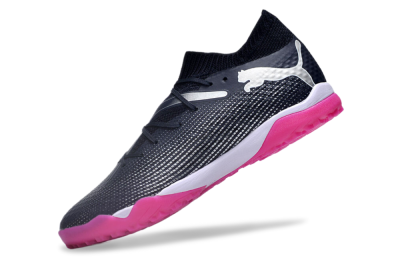 Men's Puma Future Ultimate TF Artificial Turf Low-Tops Football Shoes - Blue/Silver/White/Pink