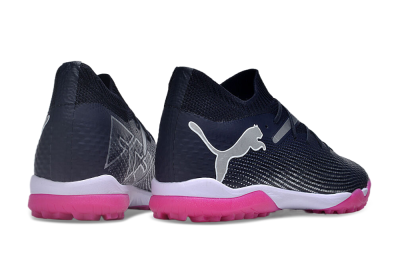 Men's Puma Future Ultimate TF Artificial Turf Low-Tops Football Shoes - Blue/Silver/White/Pink