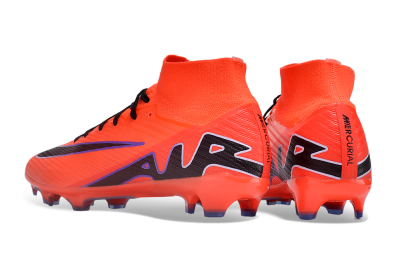 Unisex Nike Air Zoom Mercurial Superfly 9 Elite FG Firm Ground High-Tops Football Boots - Red/Black/Purple