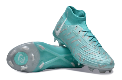 Unisex Nike Phantom Luna Elite FG Firm Ground High-Tops Football Boots - Jade/Grey/White