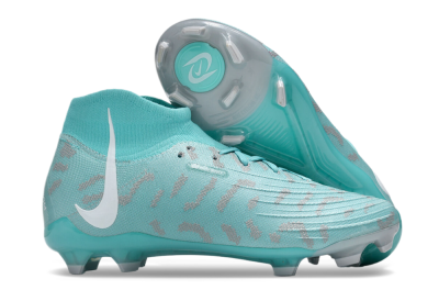 Unisex Nike Phantom Luna Elite FG Firm Ground High-Tops Football Boots - Jade/Grey/White