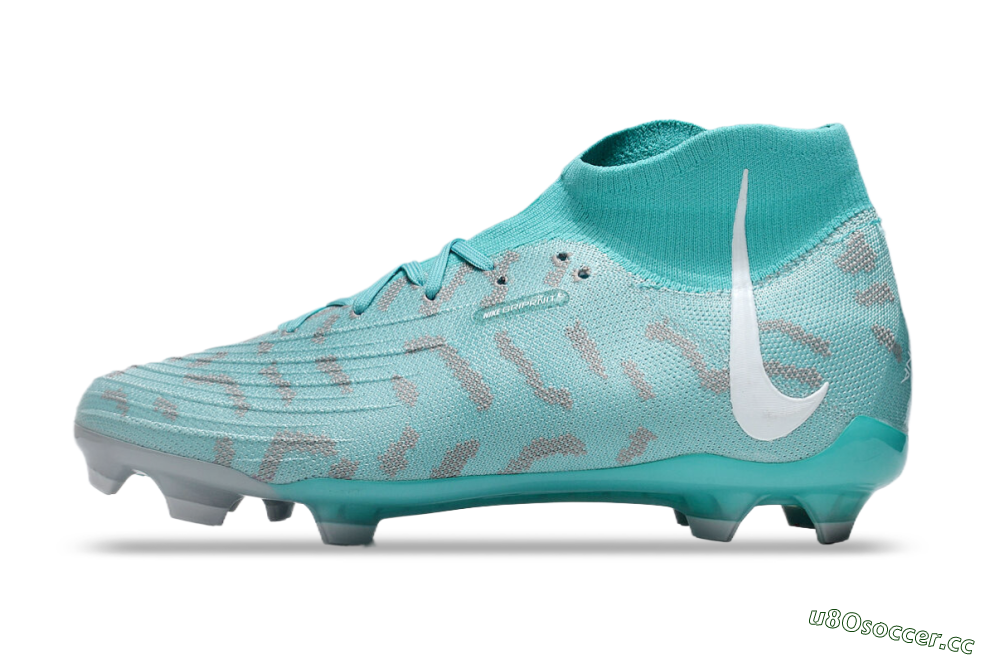 Unisex Nike Phantom Luna Elite FG Firm Ground High-Tops Football Boots - Jade/Grey/White 0