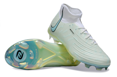 Unisex Nike Phantom Luna Elite FG Firm Ground High-Tops Football Boots - Jade/White/Black
