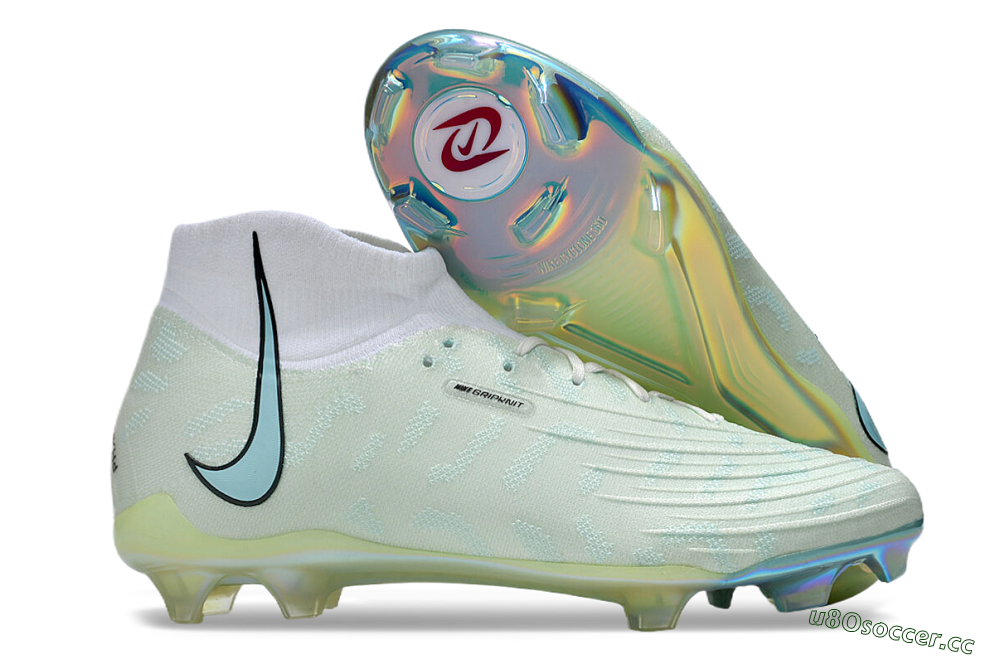 Unisex Nike Phantom Luna Elite FG Firm Ground High-Tops Football Boots - Jade/White/Black 2