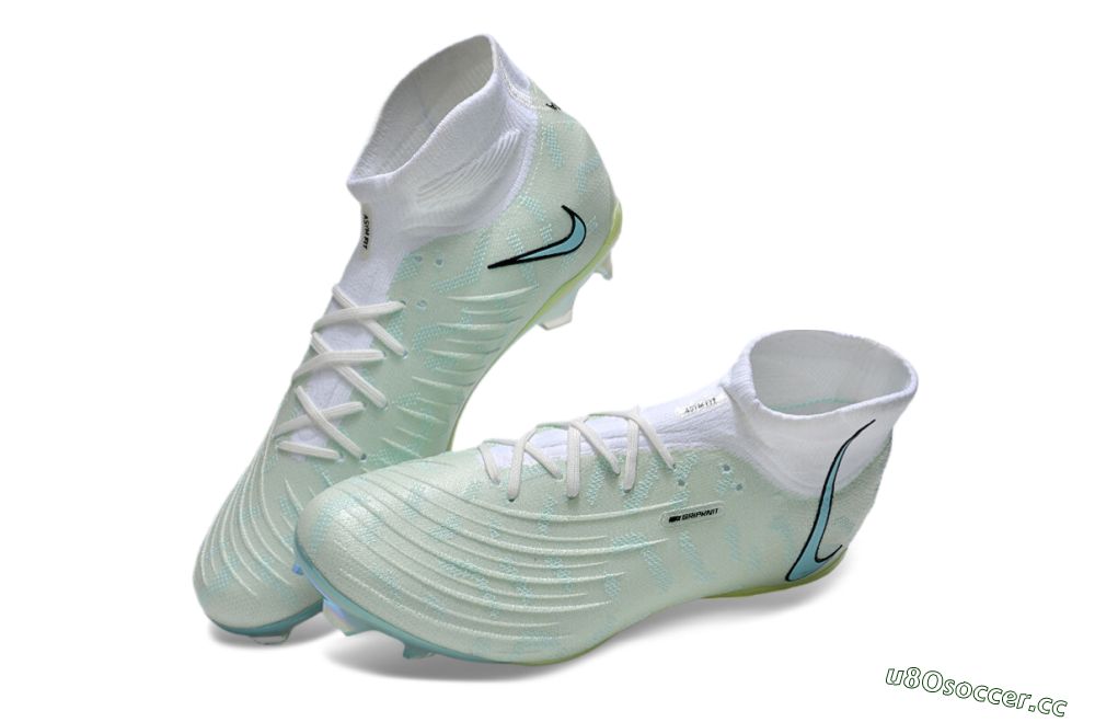 Unisex Nike Phantom Luna Elite FG Firm Ground High-Tops Football Boots - Jade/White/Black 3