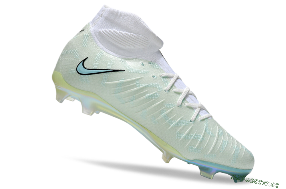 Unisex Nike Phantom Luna Elite FG Firm Ground High-Tops Football Boots - Jade/White/Black 4