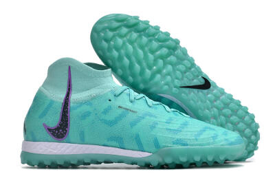 Unisex Nike Phantom Luna Elite NU TF Artificial Turf High-Tops Football Shoes - Green/Yellow/Purple/Black