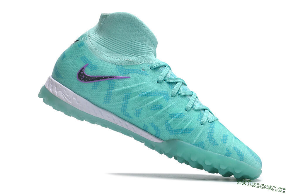 Unisex Nike Phantom Luna Elite NU TF Artificial Turf High-Tops Football Shoes - Green/Yellow/Purple/Black 4