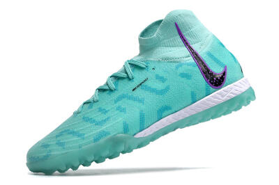 Unisex Nike Phantom Luna Elite NU TF Artificial Turf High-Tops Football Shoes - Green/Yellow/Purple/Black