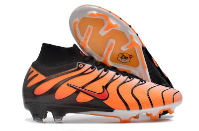 Unisex Nike Air Zoom Mercurial Superfly 9 Elite FG Firm Ground High-Tops Football Boots - Orange/Black/Red