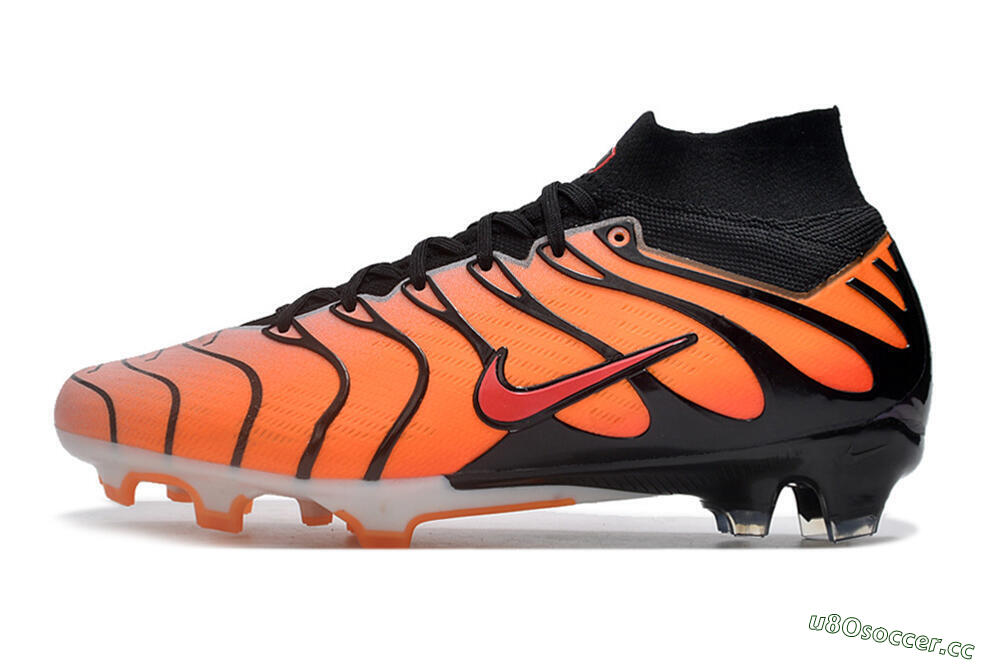 Unisex Nike Air Zoom Mercurial Superfly 9 Elite FG Firm Ground High-Tops Football Boots - Orange/Black/Red 0