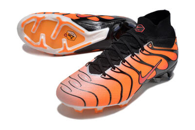 Unisex Nike Air Zoom Mercurial Superfly 9 Elite FG Firm Ground High-Tops Football Boots - Orange/Black/Red