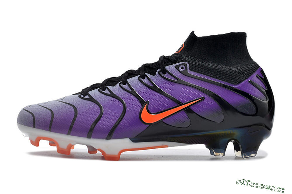 Men's Nike Air Zoom Mercurial Superfly 9 Elite FG Firm Ground High-Tops Football Boots - Purple/Black/Orange/Gold 0
