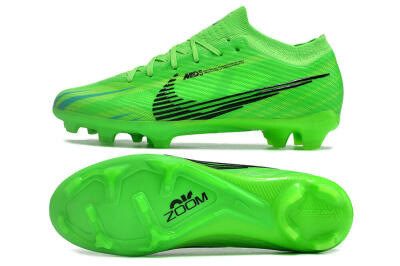 Men's Nike Air Zoom Mercurial Vapor 15 Elite FG Firm Ground Low-Tops Football Boots - Green/Black