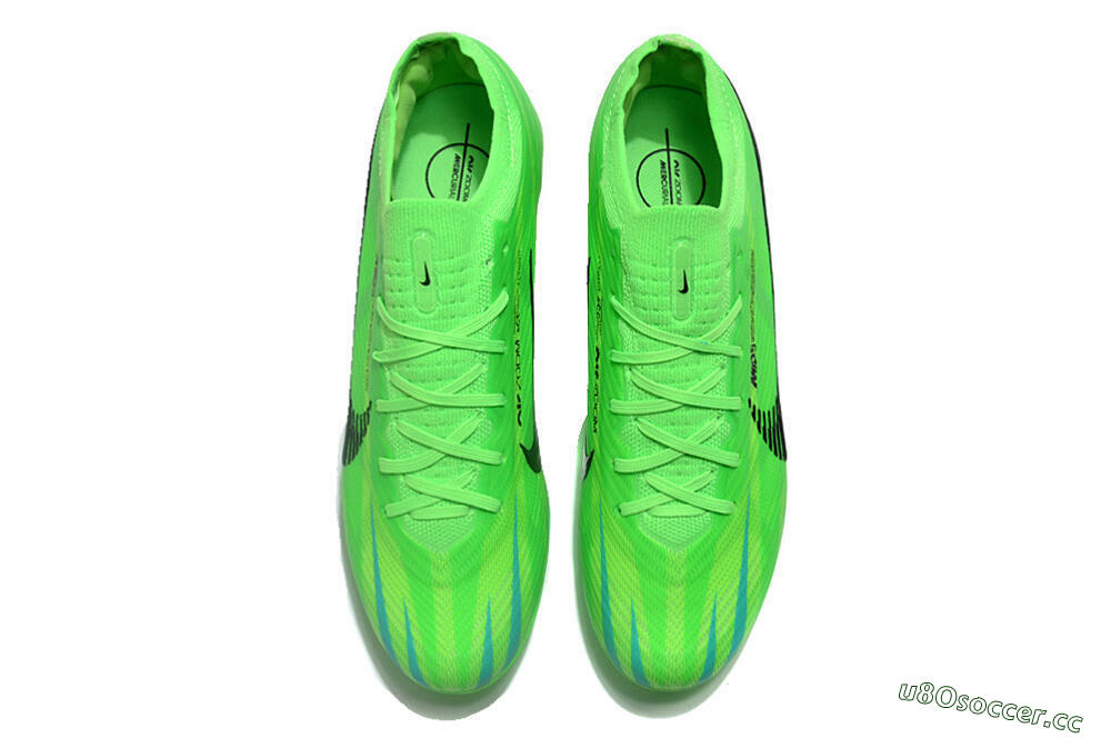 Men's Nike Air Zoom Mercurial Vapor 15 Elite FG Firm Ground Low-Tops Football Boots - Green/Black 4