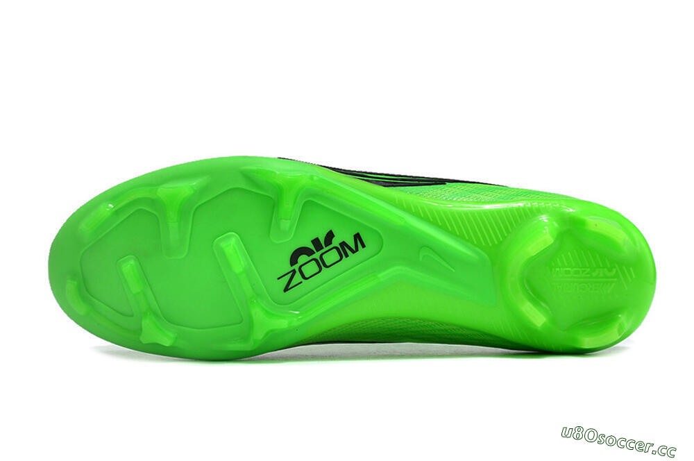 Men's Nike Air Zoom Mercurial Vapor 15 Elite FG Firm Ground Low-Tops Football Boots - Green/Black 6