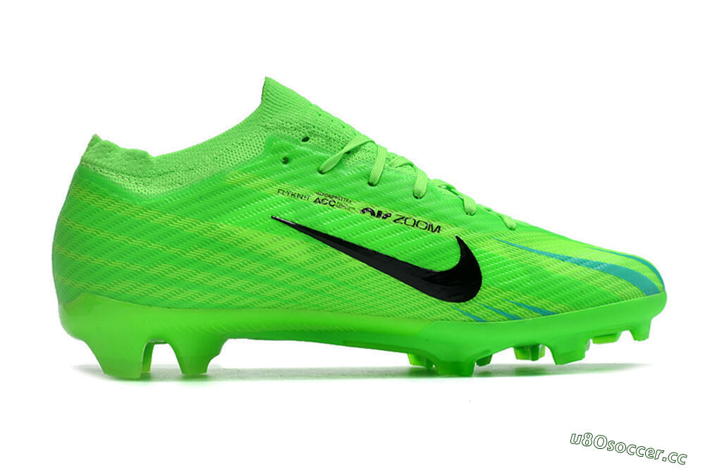 Men's Nike Air Zoom Mercurial Vapor 15 Elite FG Firm Ground Low-Tops Football Boots - Green/Black 7