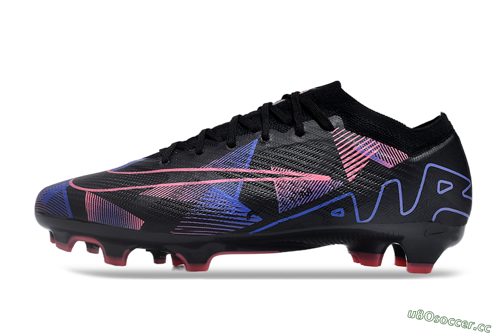 Unisex Nike Air Zoom Mercurial Vapor 15 Elite FG Firm Ground Low-Tops Football Boots - Black/Purple/Pink 0