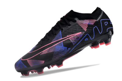Unisex Nike Air Zoom Mercurial Vapor 15 Elite FG Firm Ground Low-Tops Football Boots - Black/Purple/Pink