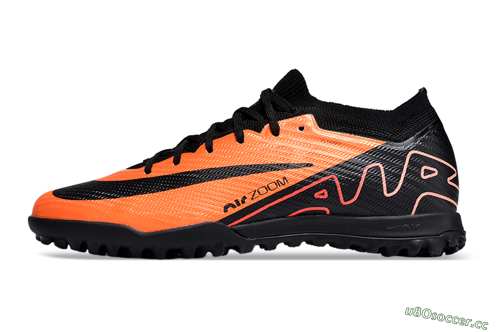 Unisex Nike Air Zoom Mercurial Vapor 15 Elite TF Artificial Turf Low-Tops Football Shoes - Orange/Black 0