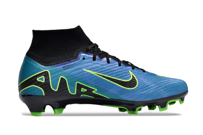 Unisex Nike Air Zoom Mercurial Superfly 9 Elite FG Firm Ground High-Tops Football Boots - Blue/Black/Yellow