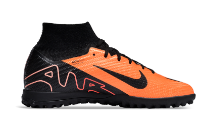 Unisex Nike Air Zoom Mercurial Superfly 9 Elite TF Artificial Turf Low-Tops Football Shoes - Orange/Black