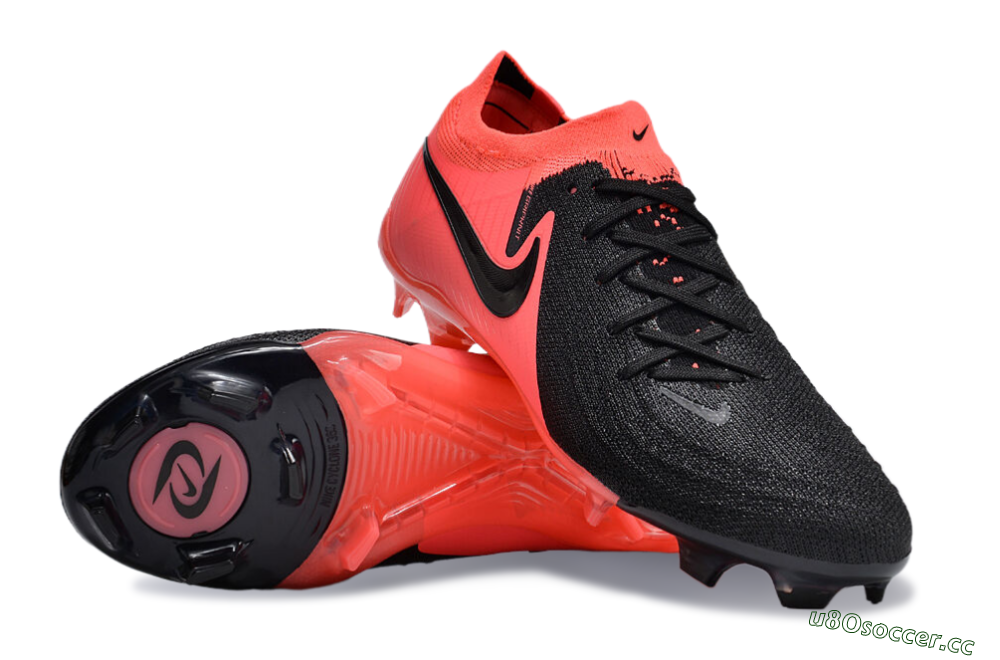 Unisex Nike Phantom Luna Elite FG Firm Ground Low-Tops Football Boots - Orange/Black 3