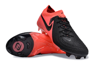Unisex Nike Phantom Luna Elite FG Firm Ground Low-Tops Football Boots - Orange/Black