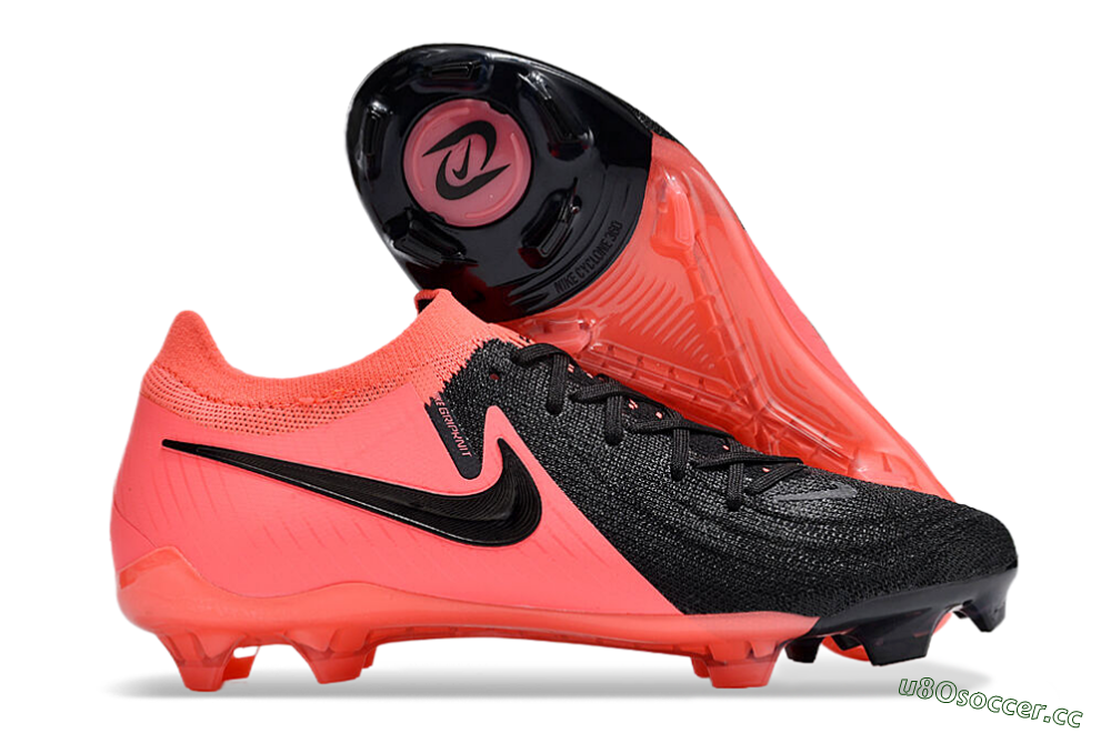 Unisex Nike Phantom Luna Elite FG Firm Ground Low-Tops Football Boots - Orange/Black 2