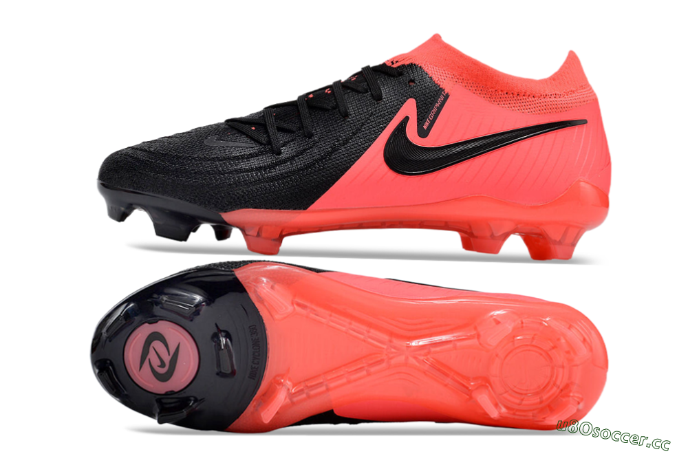 Unisex Nike Phantom Luna Elite FG Firm Ground Low-Tops Football Boots - Orange/Black 1