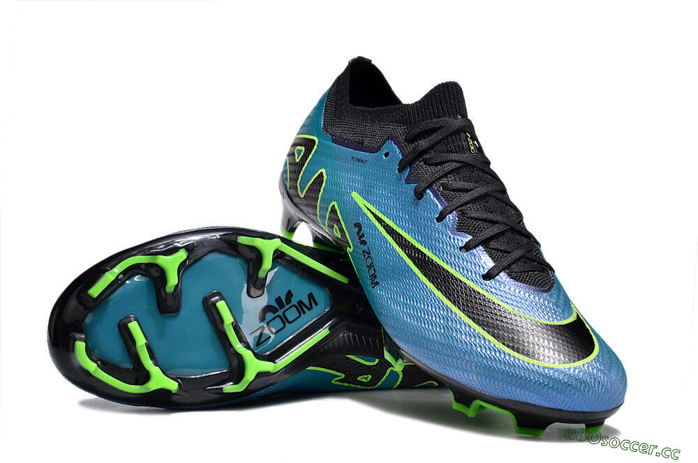 Unisex Nike Air Zoom Mercurial Vapor 15 Elite FG Firm Ground Low-Tops Football Boots - Blue/Black/Yellow 1
