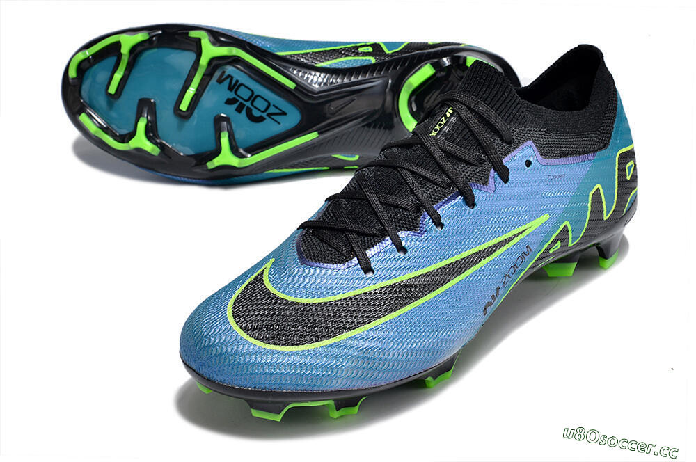 Unisex Nike Air Zoom Mercurial Vapor 15 Elite FG Firm Ground Low-Tops Football Boots - Blue/Black/Yellow 3
