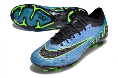 Unisex Nike Air Zoom Mercurial Vapor 15 Elite FG Firm Ground Low-Tops Football Boots - Blue/Black/Yellow