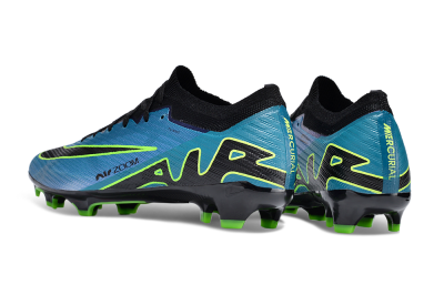 Unisex Nike Air Zoom Mercurial Vapor 15 Elite FG Firm Ground Low-Tops Football Boots - Blue/Black/Yellow