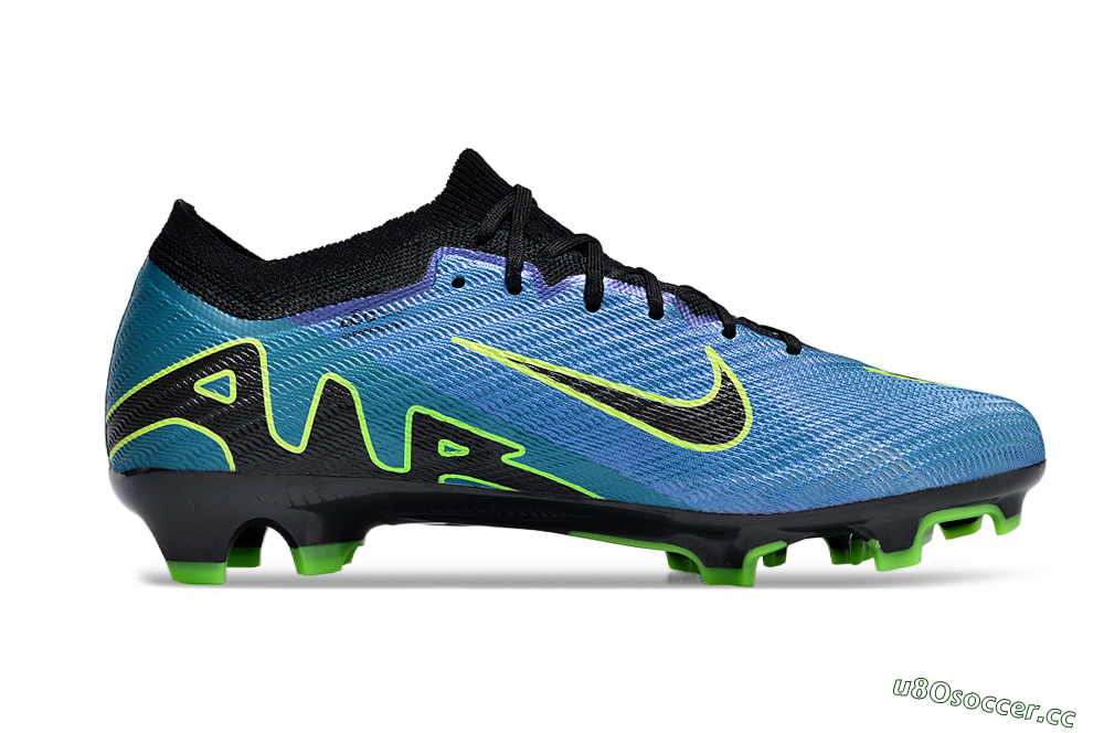 Unisex Nike Air Zoom Mercurial Vapor 15 Elite FG Firm Ground Low-Tops Football Boots - Blue/Black/Yellow 4