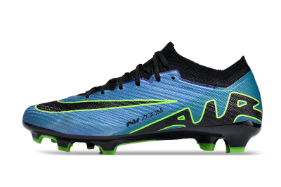 Unisex Nike Air Zoom Mercurial Vapor 15 Elite FG Firm Ground Low-Tops Football Boots - Blue/Black/Yellow