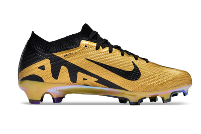 Unisex Nike Air Zoom Mercurial Vapor 15 Elite FG Firm Ground Low-Tops Football Boots - Gold/Black