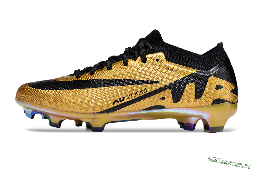 Unisex Nike Air Zoom Mercurial Vapor 15 Elite FG Firm Ground Low-Tops Football Boots - Gold/Black 0