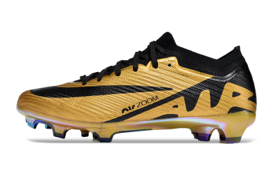 Unisex Nike Air Zoom Mercurial Vapor 15 Elite FG Firm Ground Low-Tops Football Boots - Gold/Black
