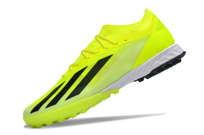 Men's Adidas X 23 Crazyfast.1 TF Artificial Turf Low-Tops Football Shoes - Yellow/Black/White