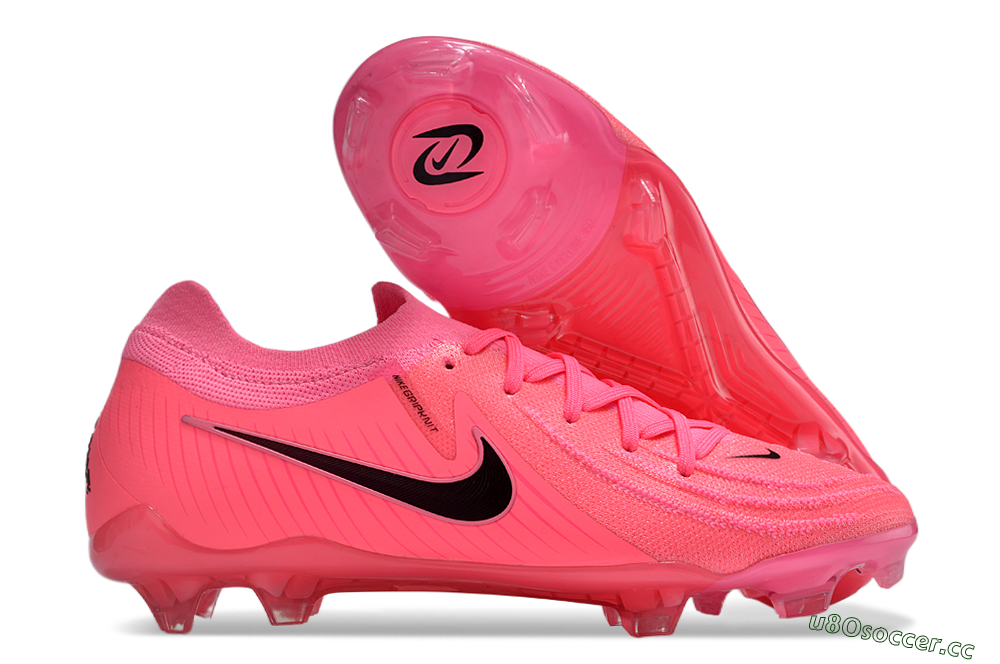 Men's Nike Phantom Luna Elite NU FG Firm Ground Low-Tops Football Boots - Pink/Black 2