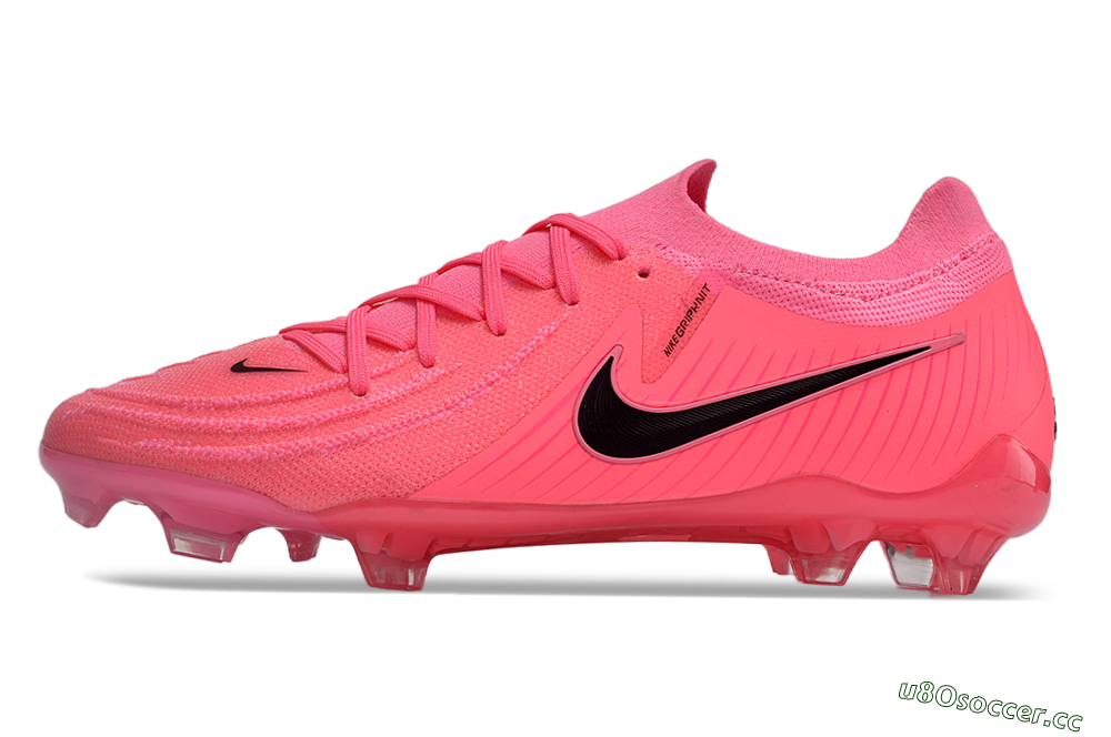 Men's Nike Phantom Luna Elite NU FG Firm Ground Low-Tops Football Boots - Pink/Black 0