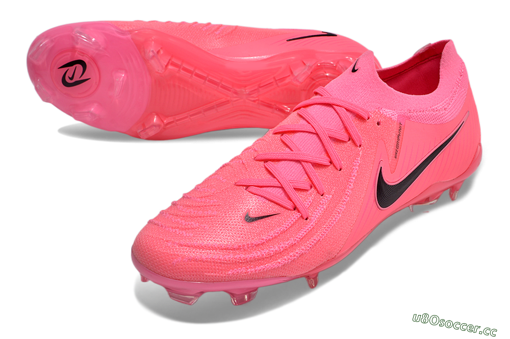 Men's Nike Phantom Luna Elite NU FG Firm Ground Low-Tops Football Boots - Pink/Black 3