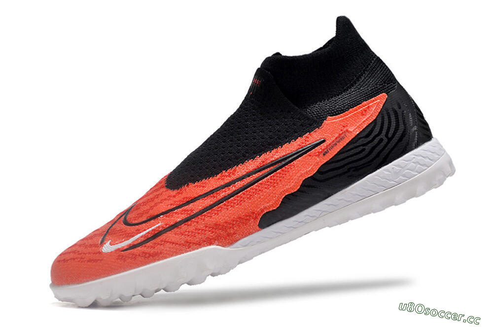 Unisex Nike Phantom GX DF Elite TF Artificial Turf High-Tops Football Shoes - Red/Black/White 8