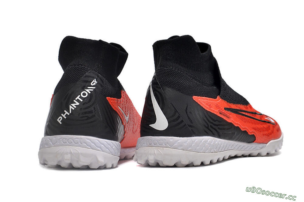 Unisex Nike Phantom GX DF Elite TF Artificial Turf High-Tops Football Shoes - Red/Black/White 9