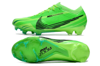 Unisex Nike Air Zoom Mercurial Vapor 15 Elite FG Firm Ground Low-Tops Football Boots - Green/Yellow/Black