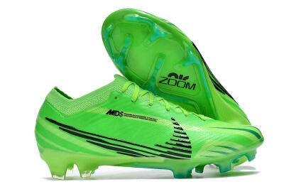 Unisex Nike Air Zoom Mercurial Vapor 15 Elite FG Firm Ground Low-Tops Football Boots - Green/Yellow/Black