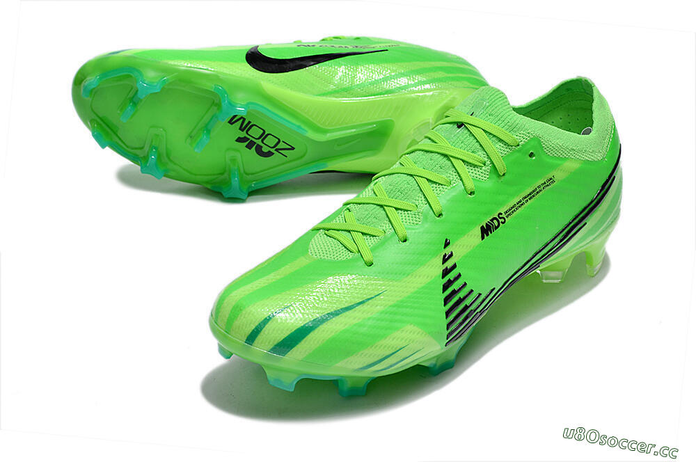 Unisex Nike Air Zoom Mercurial Vapor 15 Elite FG Firm Ground Low-Tops Football Boots - Green/Yellow/Black 3