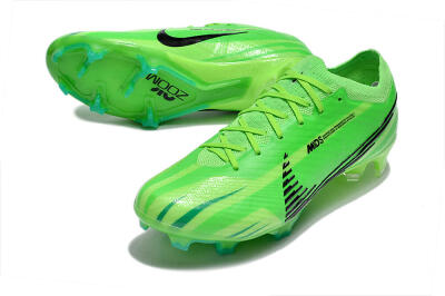 Unisex Nike Air Zoom Mercurial Vapor 15 Elite FG Firm Ground Low-Tops Football Boots - Green/Yellow/Black
